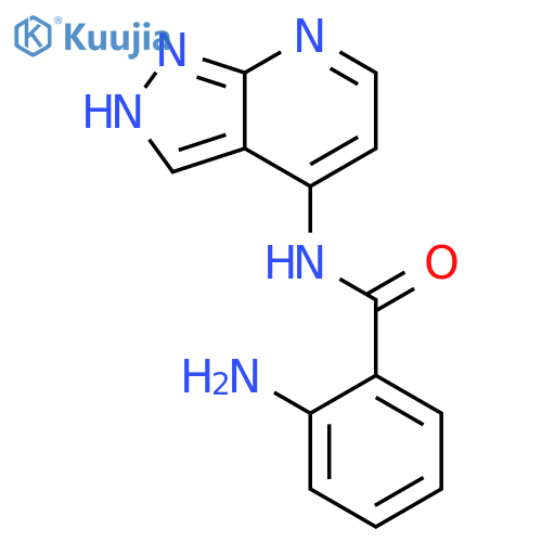 Benzamide,2-amino-N-1H-pyrazolo[3,4-b]pyridin-4-yl- structure