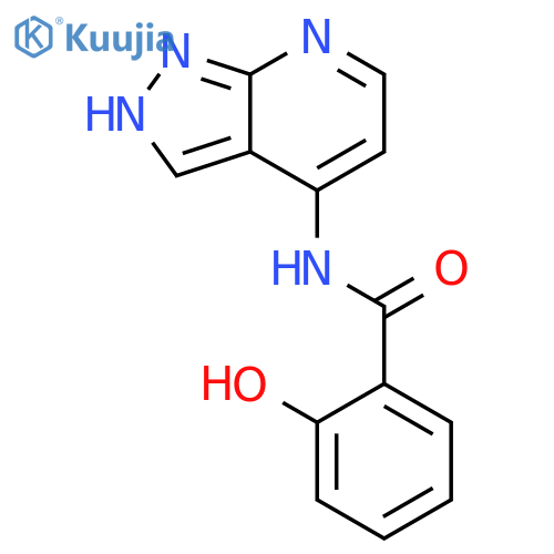 Benzamide,2-hydroxy-N-1H-pyrazolo[3,4-b]pyridin-4-yl- structure