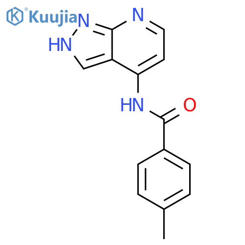 Benzamide,4-methyl-N-1H-pyrazolo[3,4-b]pyridin-4-yl- structure