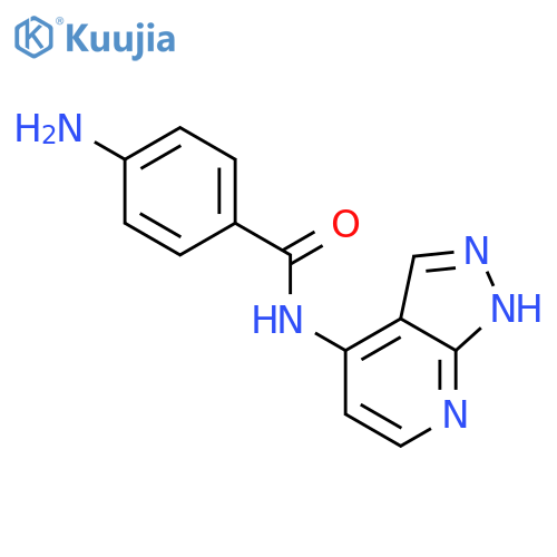 Benzamide,4-amino-N-1H-pyrazolo[3,4-b]pyridin-4-yl- structure