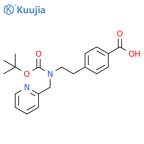 Benzoic acid,4-[2-[[(1,1-dimethylethoxy)carbonyl](2-pyridinylmethyl)amino]ethyl]- structure