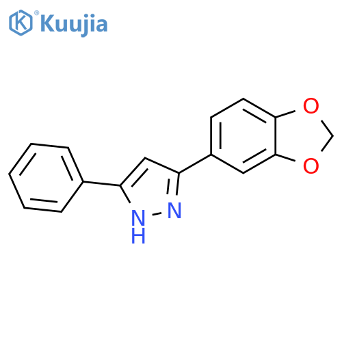 1H-Pyrazole, 3-(1,3-benzodioxol-5-yl)-5-phenyl- structure