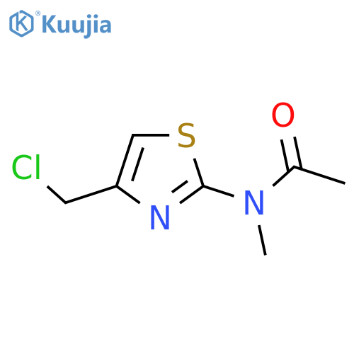 N-4-(chloromethyl)-1,3-thiazol-2-yl-N-methylacetamide structure