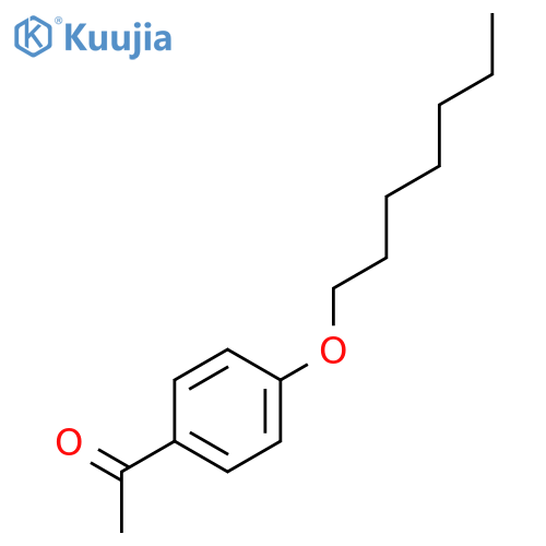 1-4-(Heptyloxy)phenylethan-1-one structure