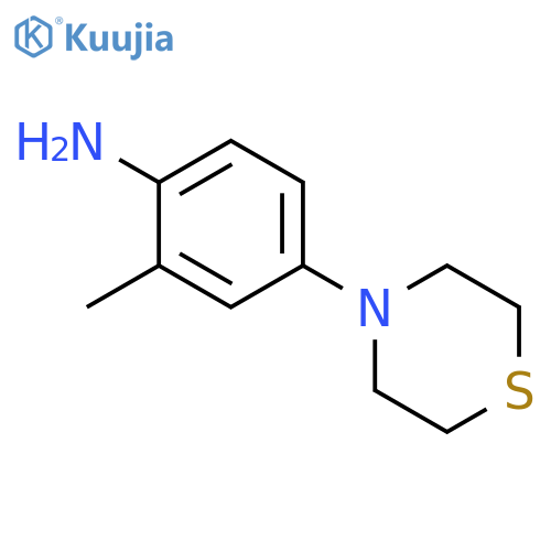 2-methyl-4-(thiomorpholin-4-yl)aniline structure