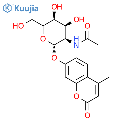 4-Methylumbelliferyl 2-Acetamido-2-deoxy-b-D-glucopyranoside structure