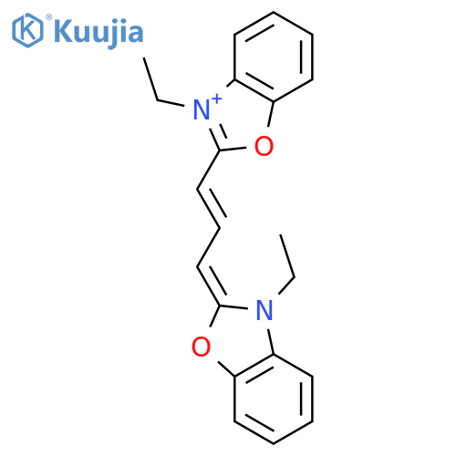 Benzoxazolium,3-ethyl-2-[3-(3-ethyl-2(3H)-benzoxazolylidene)-1-propen-1-yl]- structure