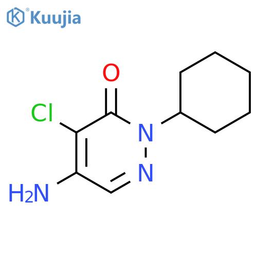 3(2H)-Pyridazinone, 5-amino-4-chloro-2-cyclohexyl- structure