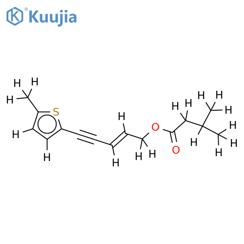 (E)-[5-(5-Methylhtien-2-yl)-2-penten-4-ynyl]-3-methylbutanoate structure