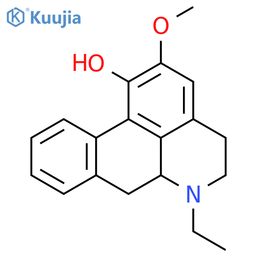 (6aR)-6-ethyl-2-methoxy-5,6,6a,7-tetrahydro-4H-dibenzo[de,g]quinolin-1-ol structure