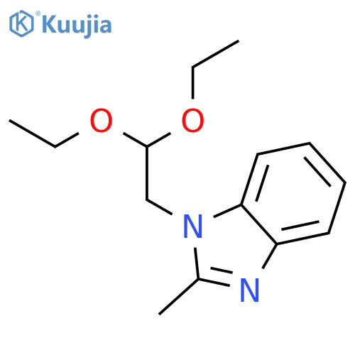 1-(2,2-diethoxyethyl)-2-methyl-1H-1,3-benzodiazole structure