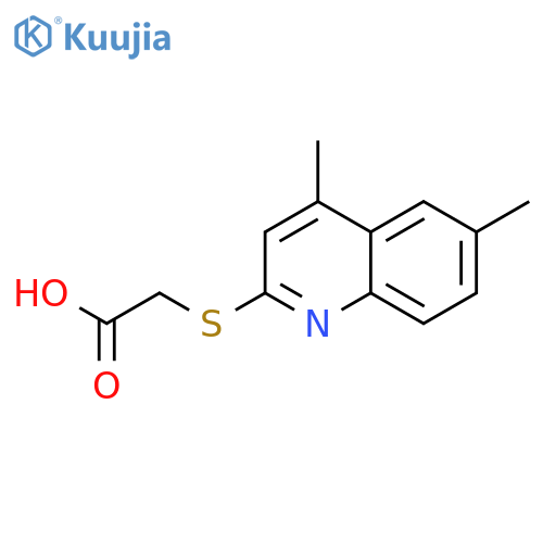 (4,6-Dimethylquinolin-2-yl)thioacetic Acid structure