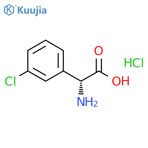 (R)-2-Amino-2-(3-chlorophenyl)acetic acid hydrochloride structure