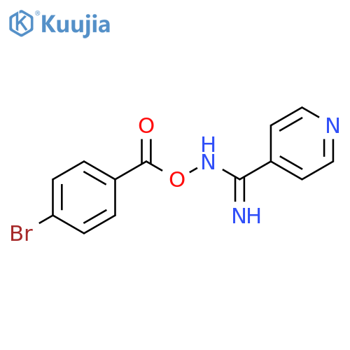 (Z)-amino(pyridin-4-yl)methylideneamino 4-bromobenzoate structure