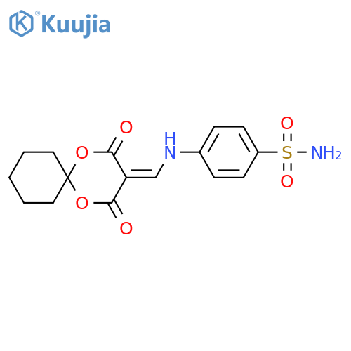 4-({2,4-dioxo-1,5-dioxaspiro5.5undecan-3-ylidene}methyl)aminobenzene-1-sulfonamide structure