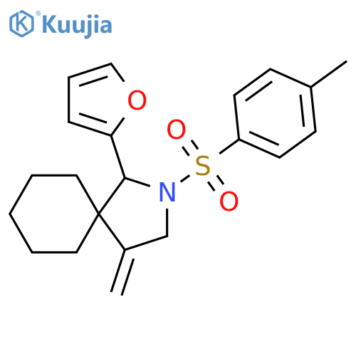 2-Azaspiro[4.5]decane,1-(2-furanyl)-4-methylene-2-[(4-methylphenyl)sulfonyl]- structure