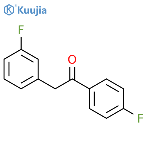 2-(3-Fluorophenyl)-1-(4-fluorophenyl)ethanone structure
