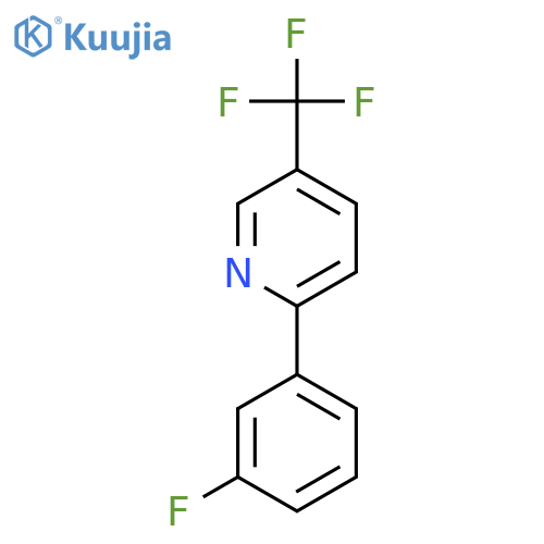 Pyridine, 2-(3-fluorophenyl)-5-(trifluoromethyl)- structure