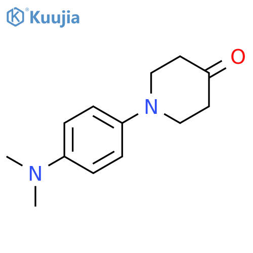 1-4-(dimethylamino)phenylpiperidin-4-one structure