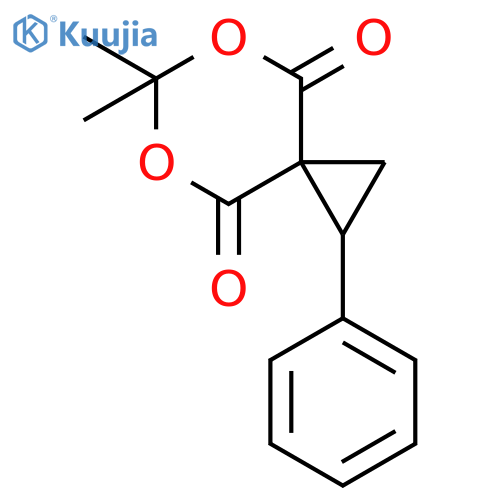 5,7-Dioxaspiro[2.5]octane-4,8-dione, 6,6-dimethyl-1-phenyl- structure