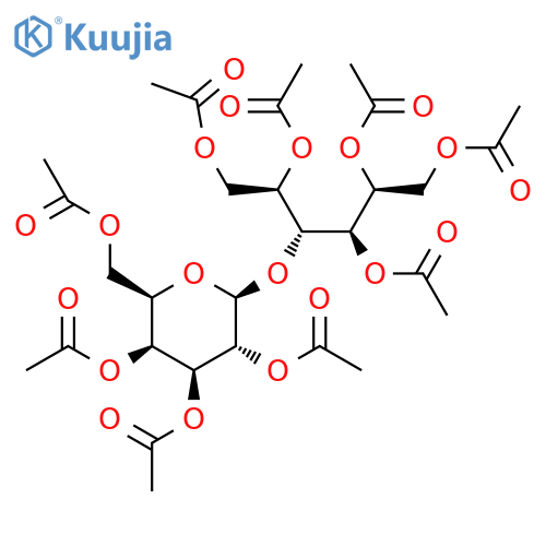 [(2R,3S,4S,5R,6S)-3,4,5-Triacetyloxy-6-[(2R,3R,4R,5S)-1,2,4,5,6-pentaacetyloxyhexan-3-yl]oxyoxan-2-yl]methyl acetate structure