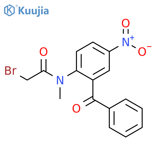 Acetamide, N-(2-benzoyl-4-nitrophenyl)-2-bromo-N-methyl- structure