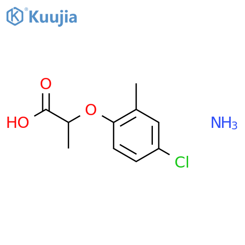 Propanoic acid,2-(4-chloro-2-methylphenoxy)-, ammonium salt (1:1) structure