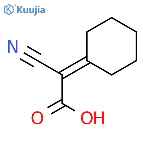 Cyclohexylidenecyanoacetic acid structure