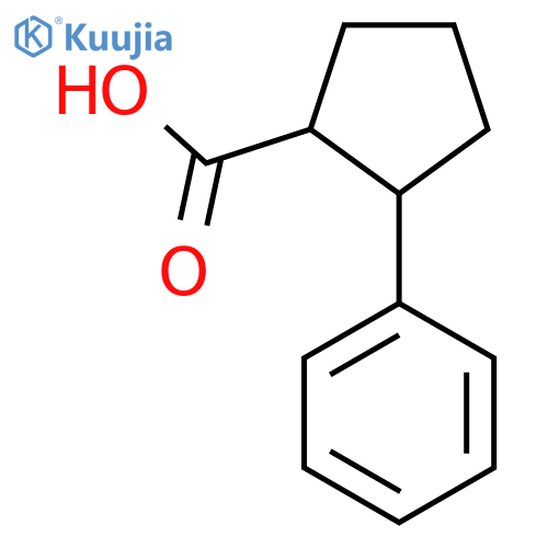 2-Phenylcyclopentane-1-carboxylic acid structure