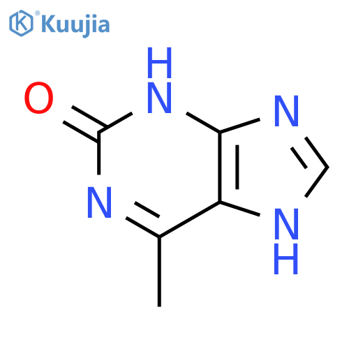 2H-Purin-2-one,3,7-dihydro-6-methyl- structure