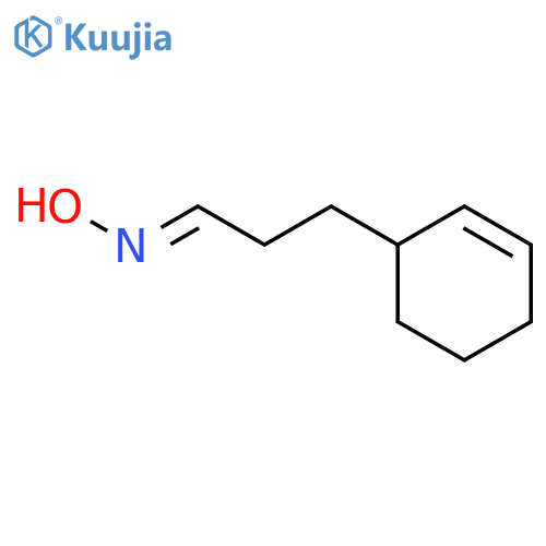 2-Cyclohexene-1-propanal, oxime structure