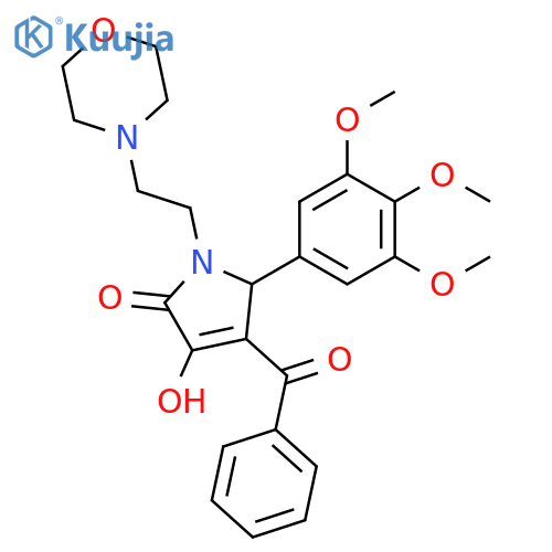 4-benzoyl-3-hydroxy-1-2-(morpholin-4-yl)ethyl-5-(3,4,5-trimethoxyphenyl)-2,5-dihydro-1H-pyrrol-2-one structure