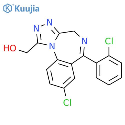 4H-[1,2,4]Triazolo[4,3-a][1,4]benzodiazepine-1-methanol,8-chloro-6-(2-chlorophenyl)- structure