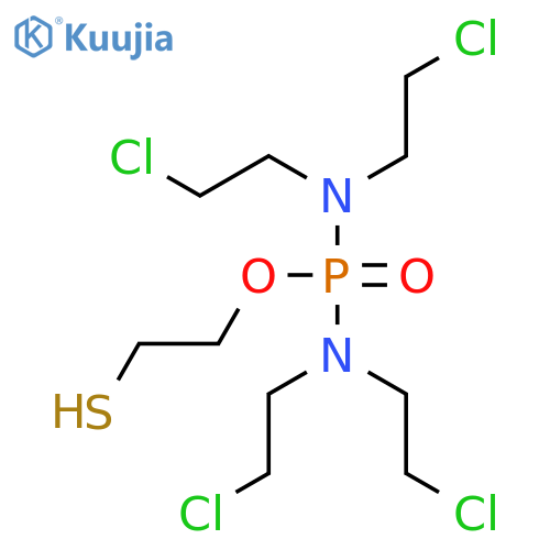 Phosphorodiamidic acid, tetrakis(2-chloroethyl)-, 2-mercaptoethyl ester structure