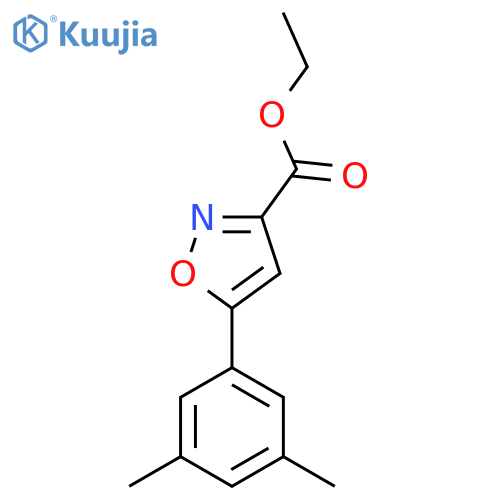 5-(3,5-Dimethylphenyl)-3-isoxazolecarboxylic acid ethyl ester structure