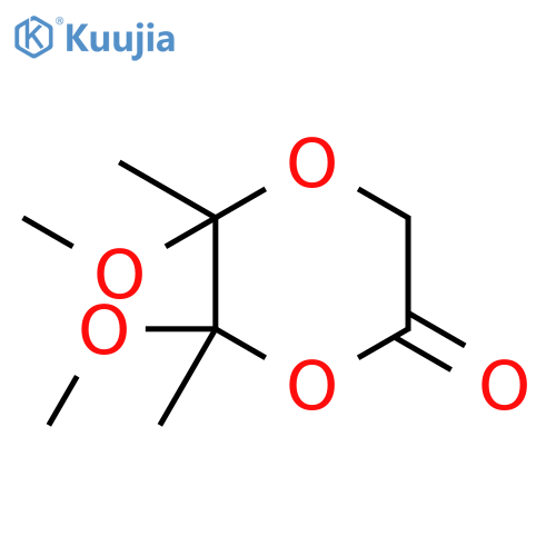 1,4-Dioxan-2-one, 5,6-dimethoxy-5,6-dimethyl-, (5S,6S)- structure