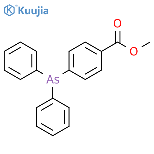 Benzoic acid, 4-(diphenylarsino)-, methyl ester structure
