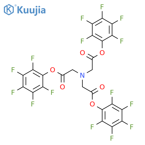 (Bis-pentafluorophenyloxycarbonylmethyl-amino)-acetic acid pentafluorophenyl ester structure