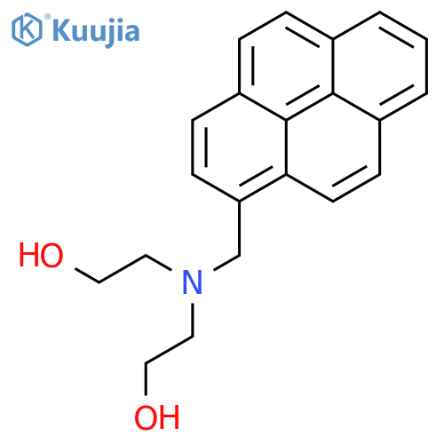 Ethanol, 2,2'-[(1-pyrenylmethyl)imino]bis- structure