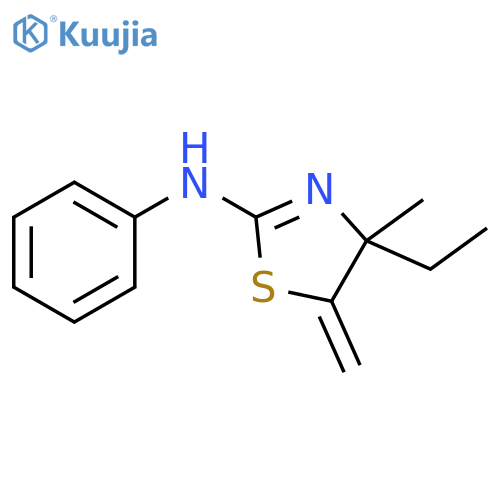 2-Thiazolamine, 4-ethyl-4,5-dihydro-4-methyl-5-methylene-N-phenyl- structure