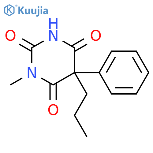 (5R)-1-methyl-5-phenyl-5-propylpyrimidine-2,4,6(1H,3H,5H)-trione structure