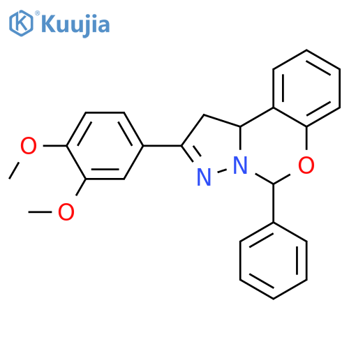 4-(3,4-dimethoxyphenyl)-7-phenyl-8-oxa-5,6-diazatricyclo7.4.0.0^{2,6}trideca-1(9),4,10,12-tetraene structure