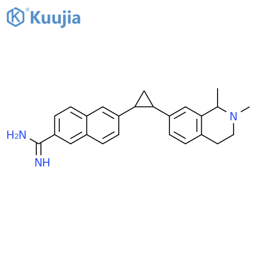 2-Naphthalenecarboximidamide,6-[2-(1,2,3,4-tetrahydro-1,2-dimethyl-7-isoquinolinyl)cyclopropyl]- structure