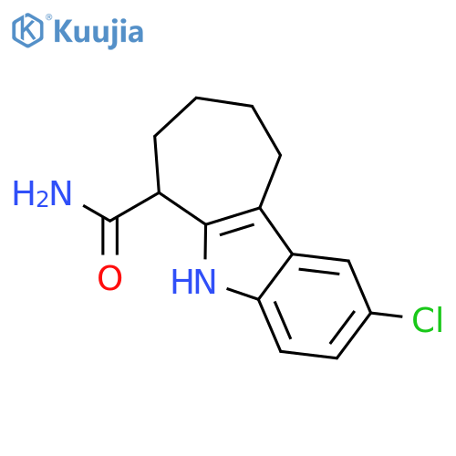 2-Chloro-5,6,7,8,9,10-hexahydro-cycloheptabindole-6-carboxylic Acid amide structure