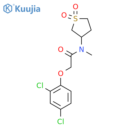 2-(2,4-dichlorophenoxy)-N-(1,1-dioxo-1lambda6-thiolan-3-yl)-N-methylacetamide structure