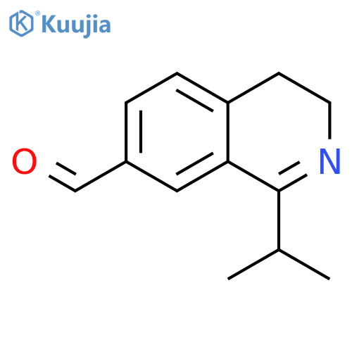 1-propan-2-yl-3,4-dihydroisoquinoline-7-carbaldehyde structure
