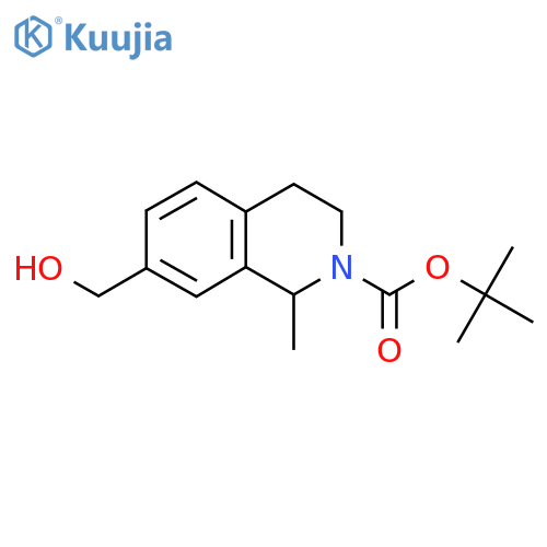 tert-butyl 7-(hydroxymethyl)-1-methyl-3,4-dihydroisoquinoline-2(1H)-carboxylate structure