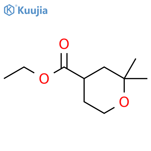 2H-Pyran-4-carboxylicacid, tetrahydro-2,2-dimethyl-, ethyl ester structure