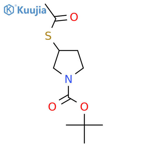 tert-Butyl 3-(Acetylsulfanyl)pyrrolidine-1-carboxylate structure