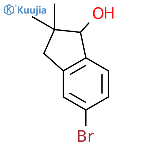 5-Bromo-2,2-dimethyl-1-hydroxyindane structure